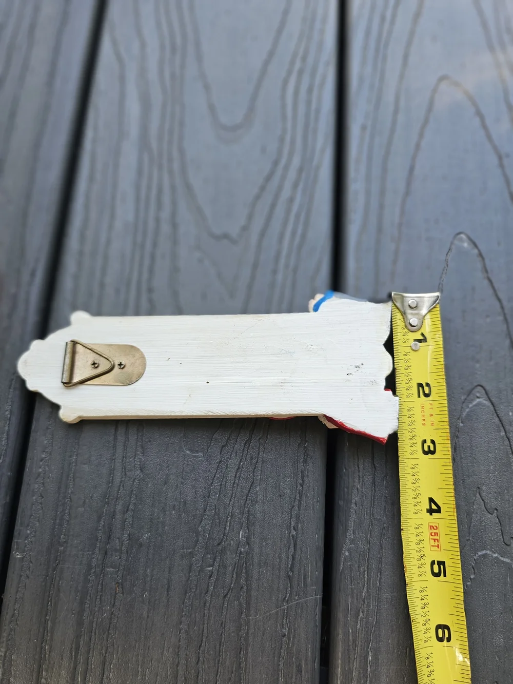 Vintage Whimsical Garden Gnome Thermometer Wall Decor in Red & Blue